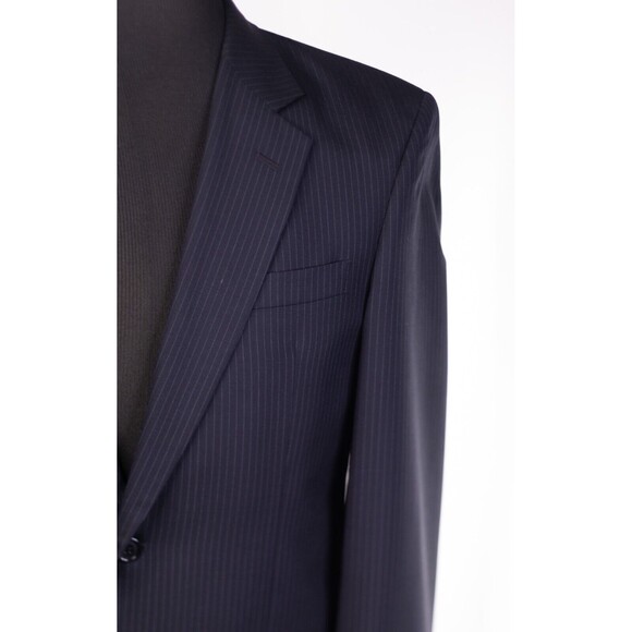 JOS A BANK Mens 38R BlUE Striped Wool Two Button Blazer/Suit Jacket Coat - Picture 5 of 12